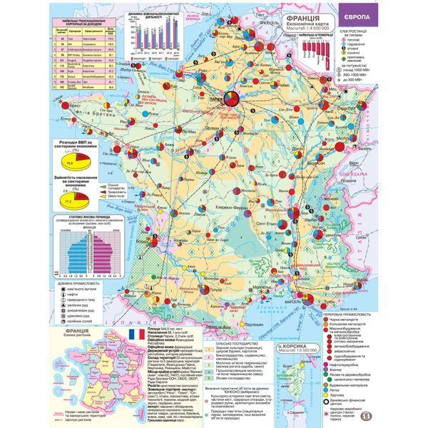 Комплект Географія: регіони та країни 10 клас НУШ Атлас + Контурні карти (Картографія) 71277125 фото